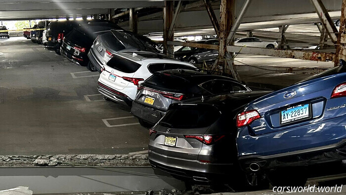 Hundreds of Vehicles Stranded After NY Parking Structure Unexpectedly Collapses | Carscoops